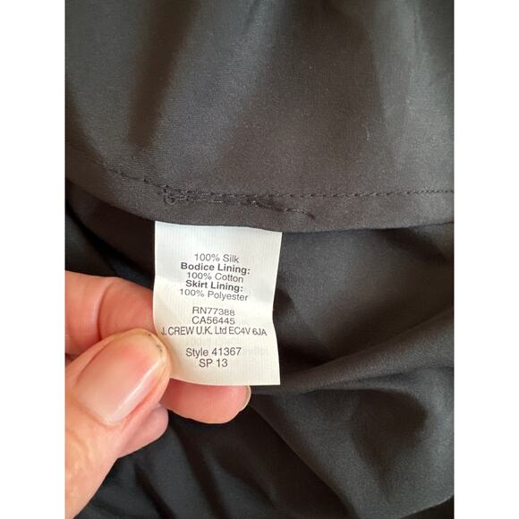 NWT J Crew Arabelle black strapless formal dress from the weddings parties line - Picture 5 of 6